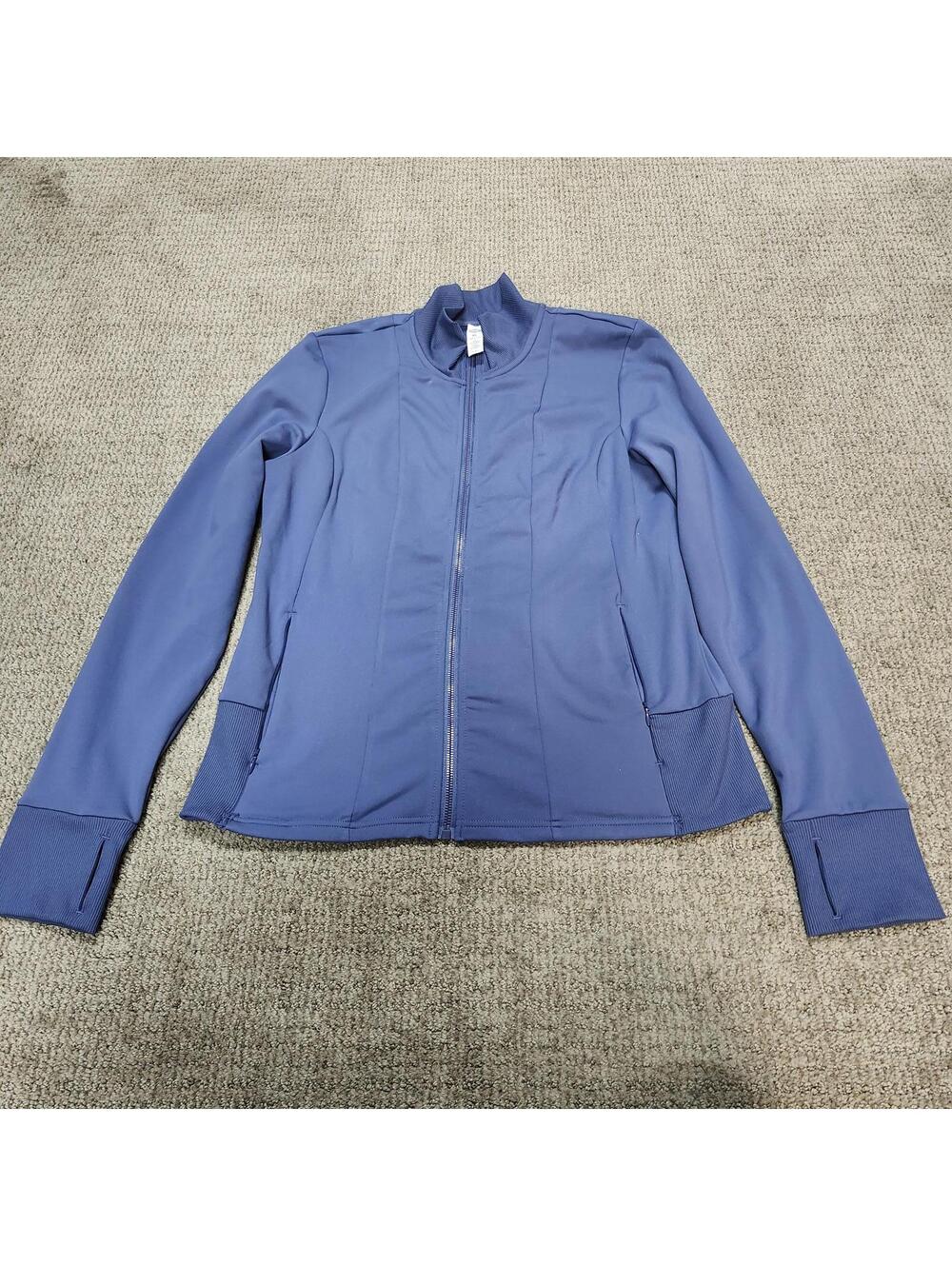Yogalicious Jacket Full Zip Blue Women’s Size XL